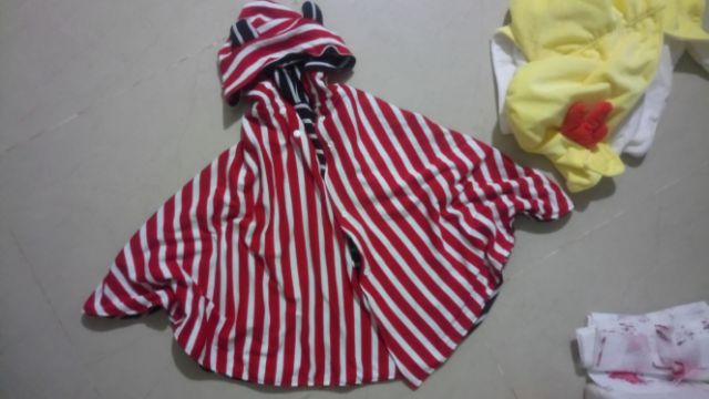 Áo choàng sọc kẻ bận 2 mặt | BigBuy360 - bigbuy360.vn