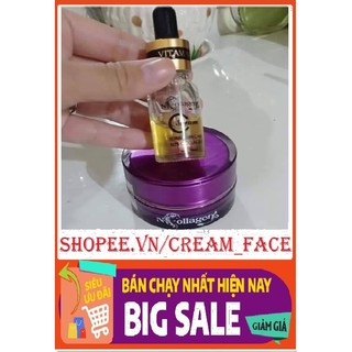 [Hàng Bán Chạy] BỘ KEM FACE LẠNH + SERUM SKIN CARE VITAMIN C N'COLLAGEN - Giảm Mụn, Mờ Nám, Tàn Nhang Hàng Chính Hãng