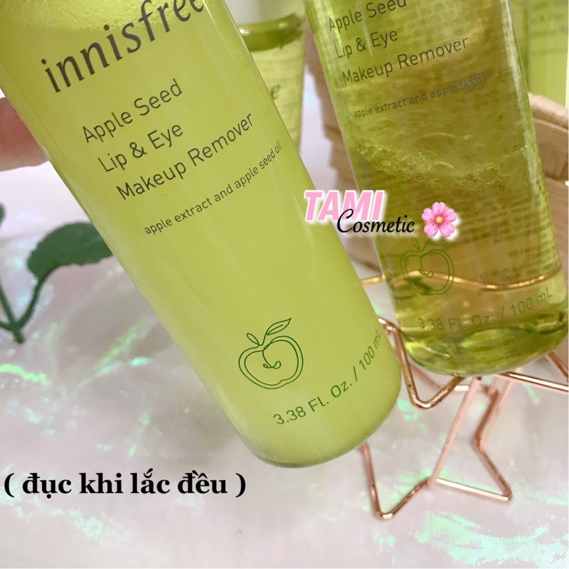 [Mã COS2405 giảm 8% đơn 300K] [ MẪU MỚI ] TẨY TRANG MẮT MÔI TÁO INNISFREE APPLE SEED LIP & EYE REMOVER