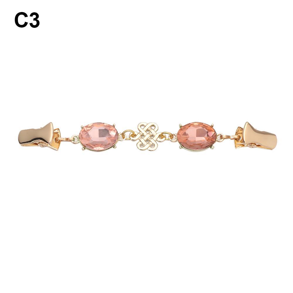 Kẹp Áo Khoác Cardigan Thời Trang|Mặt Dây Chuyền Quyến Rũ|Kẹp Khăn Quàng Cổ Đính Đá Lấp Lánh Sang Trọng