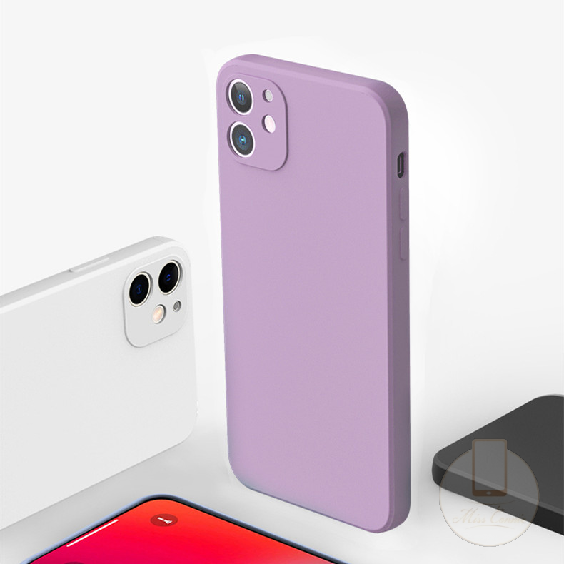 Ốp lưng TPU mềm màu kẹo bảo vệ camera thời trang cho iPhone 11 12 Pro Max 6 6s 7 8 Plus X XS MAX XR SE 2020