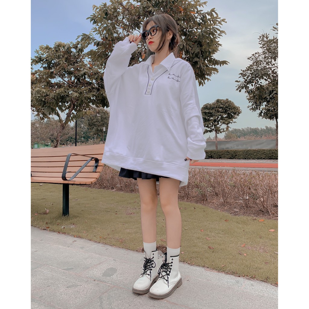 Áo Nỉ Ulzzang Tay Dài Form Rộng SWEATER BABY - Tuni Store | BigBuy360 - bigbuy360.vn