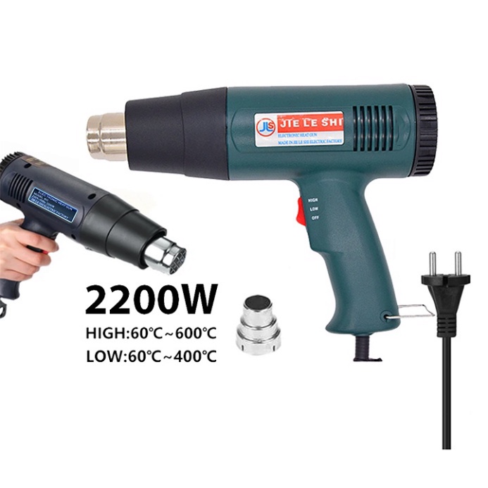 Máy thổi nhiệt, khò nóng màng co 2200W công suất cao, nóng nhanh có điều chỉnh nhiệt độ