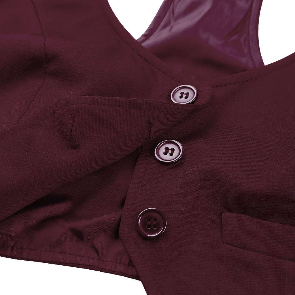 Áo khoác ghi lê cổ chữ V cài nút sau lưng thiết kế thời trang cho nữ | BigBuy360 - bigbuy360.vn