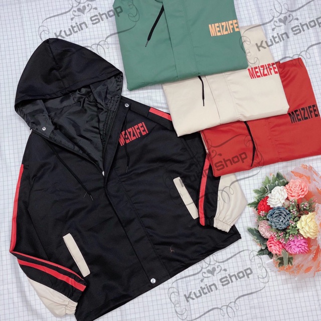 Áo khoác kaki unisex nam nữ phối màu meizifei có ảnh thật | BigBuy360 - bigbuy360.vn