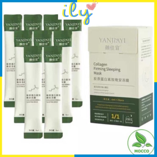 Mặt nạ ngủ collagen dưỡng trắng giúp da căng bóng trẻ hoá làn da ILY
