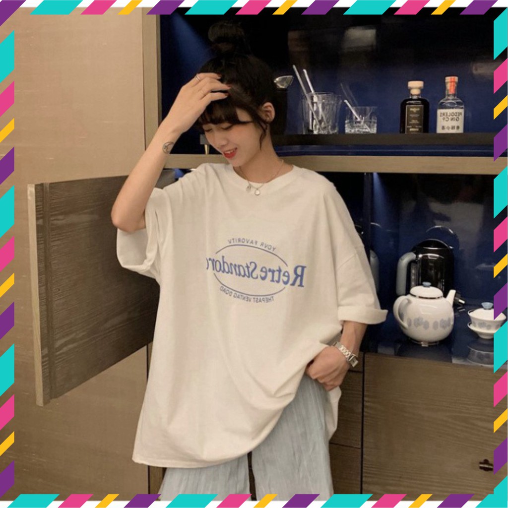 Áo Thun Tay Lỡ Form Rộng Retre Siêu Hot 🍁 Áo thun Unisex nam nữ đều mặc được | BigBuy360 - bigbuy360.vn