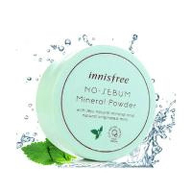 Phấn phủ kiềm dầu Innisfree 5g tinh chất bạc hà hỗ trợ kiểm soát bã nhờn