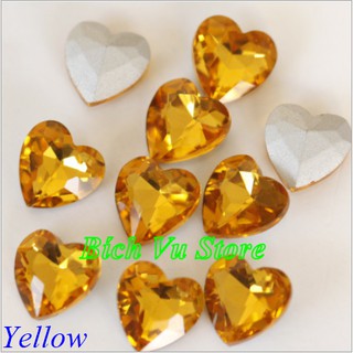 Đá trái tim Hồng Kong | size 8mm (10vien/28k) (Đá sáng đẹp)