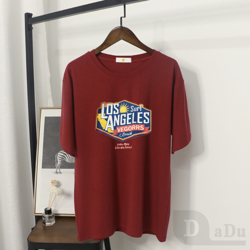 Áo Thun 100% Cotton Cổ Tròn In Họa Tiết Hoạt Hình Phong Cách Hàn Quốc 8 Màu Tùy Chọn S ~ 3XL Dành Cho Cặp Đôi