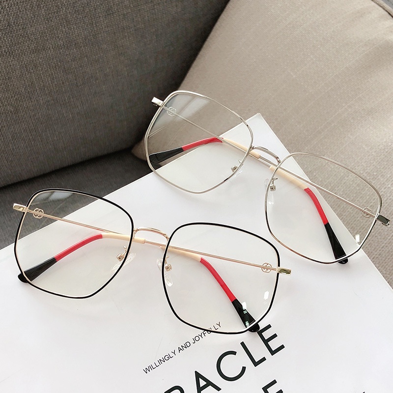 Mắt kính gọng kim loại chống tia bức xạ thời trang dành cho nam và nữ