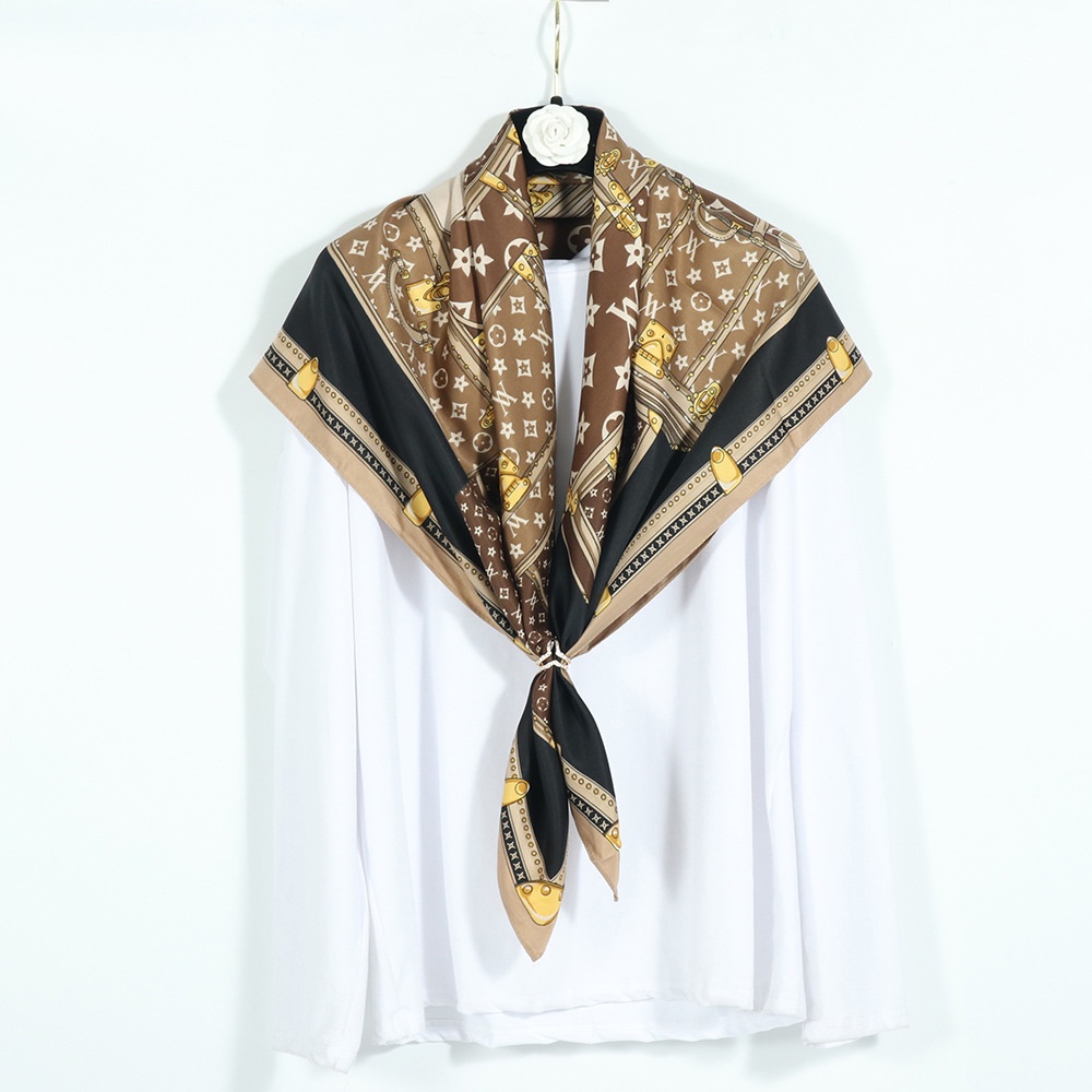 Khăn Choàng Vuông 90cm(35.4inch) Thời Trang Thoáng Khí Wudung WJ1007-67-02