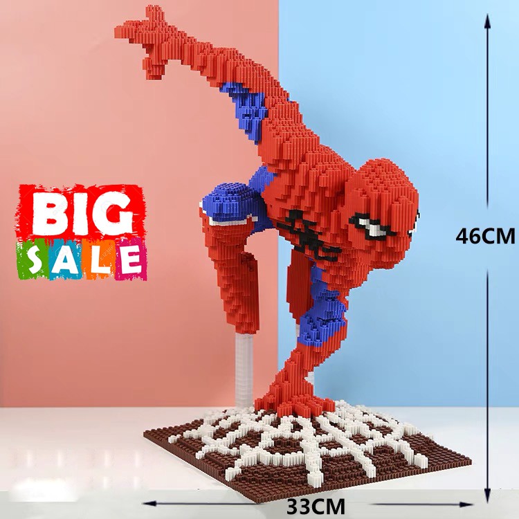 Mô hình diy lắp ghép 3D đồ chơi xếp hình lắp ráp mèo máy siêu to mảnh ghép nano block decor trang trí