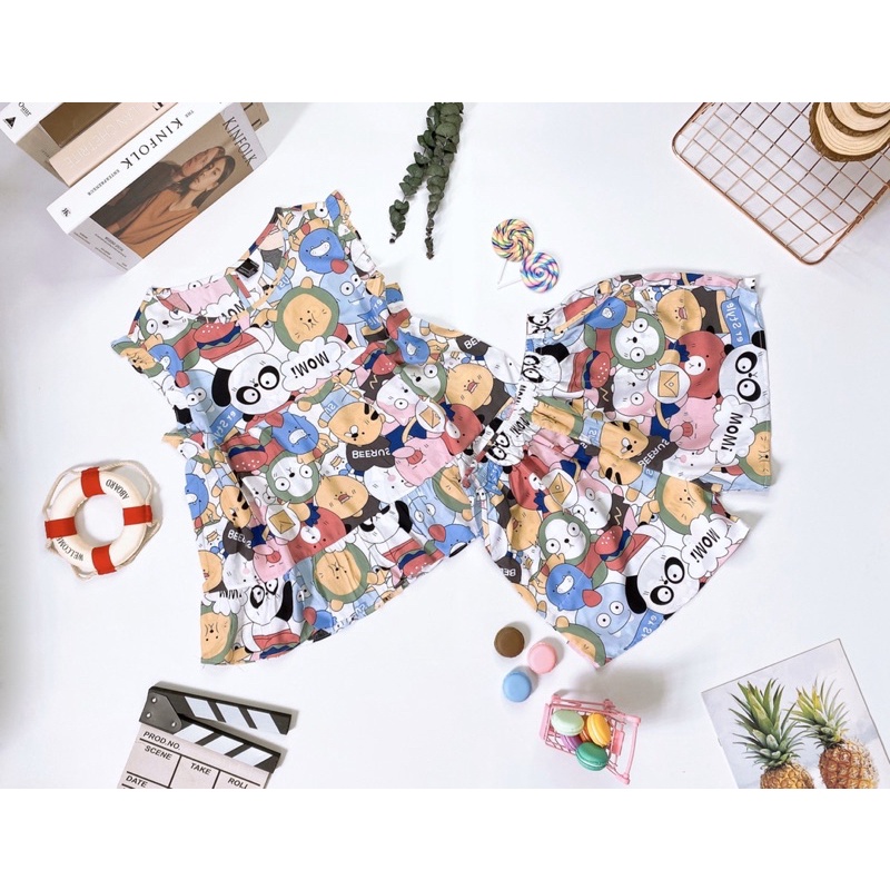 Đồ bộ tole - Đồ bộ lanh đùi, áo cánh tiên xinh xắn