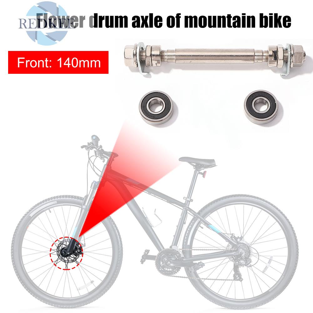 Trục bánh xe trước/ sau có 2 vòng bi tiện lợi dành cho xe đạp leo núi