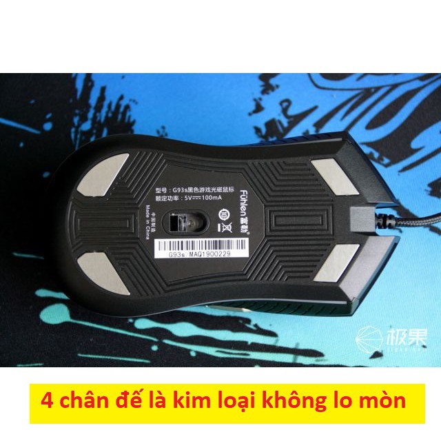 Chuột Fuhlen G93S Led RGB bản nâng cấp của G90s, cảm biến 5000 DPI | WebRaoVat - webraovat.net.vn