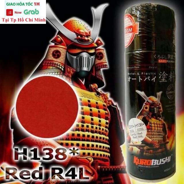 Sơn Xịt Samurai Màu Đỏ R4L - Mã H138