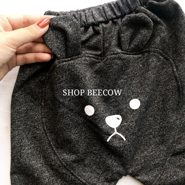 [MẪU MỚI] QUẦN BOM TAI GẤU | MẪU UNISEX | CHẤT NỈ COTTON XUẤT DƯ | CHO BÉ TRAI VÀ GÁI 8-18KG | VIDEO THẬT