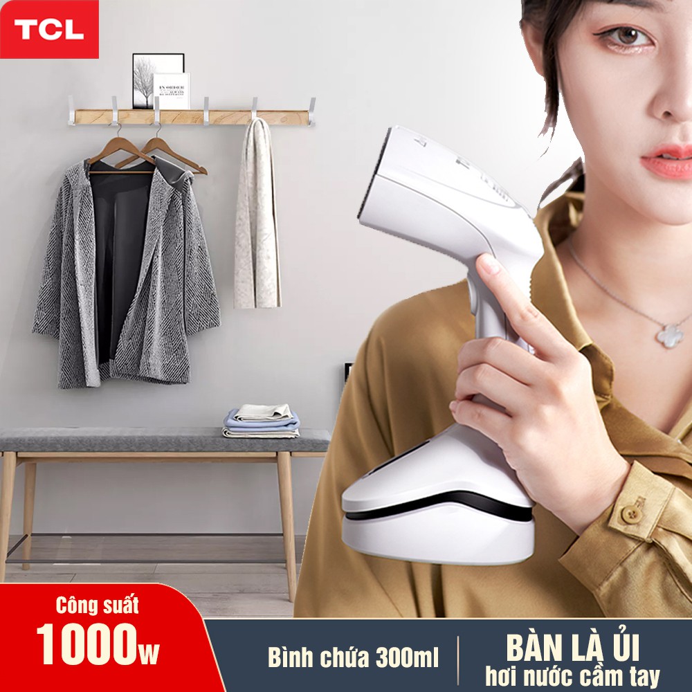 Bàn là, bàn ủi hơi nước cầm tay TCLTRH19, Công suất 1000W, dung tích 300ml, MINH HOUSE - Hàng chính hãng