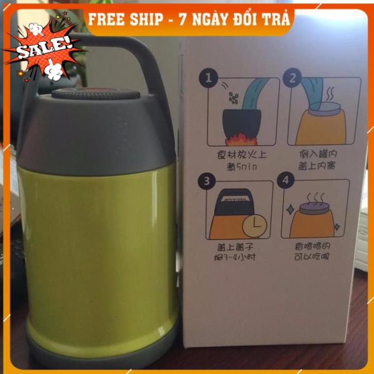 [FREESHIP TOÀN QUỐC] Bình ủ cháo giữ nhiệt siêu tốt chất liệu inox 304 an toàn cho sức khỏe