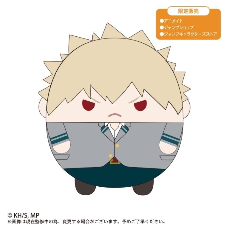 Gấu bông Học viện siêu anh hùng My Hero Academia Bakugo Katsuki Fuwakororin Uniform Ver M Size chính hãng Nhật