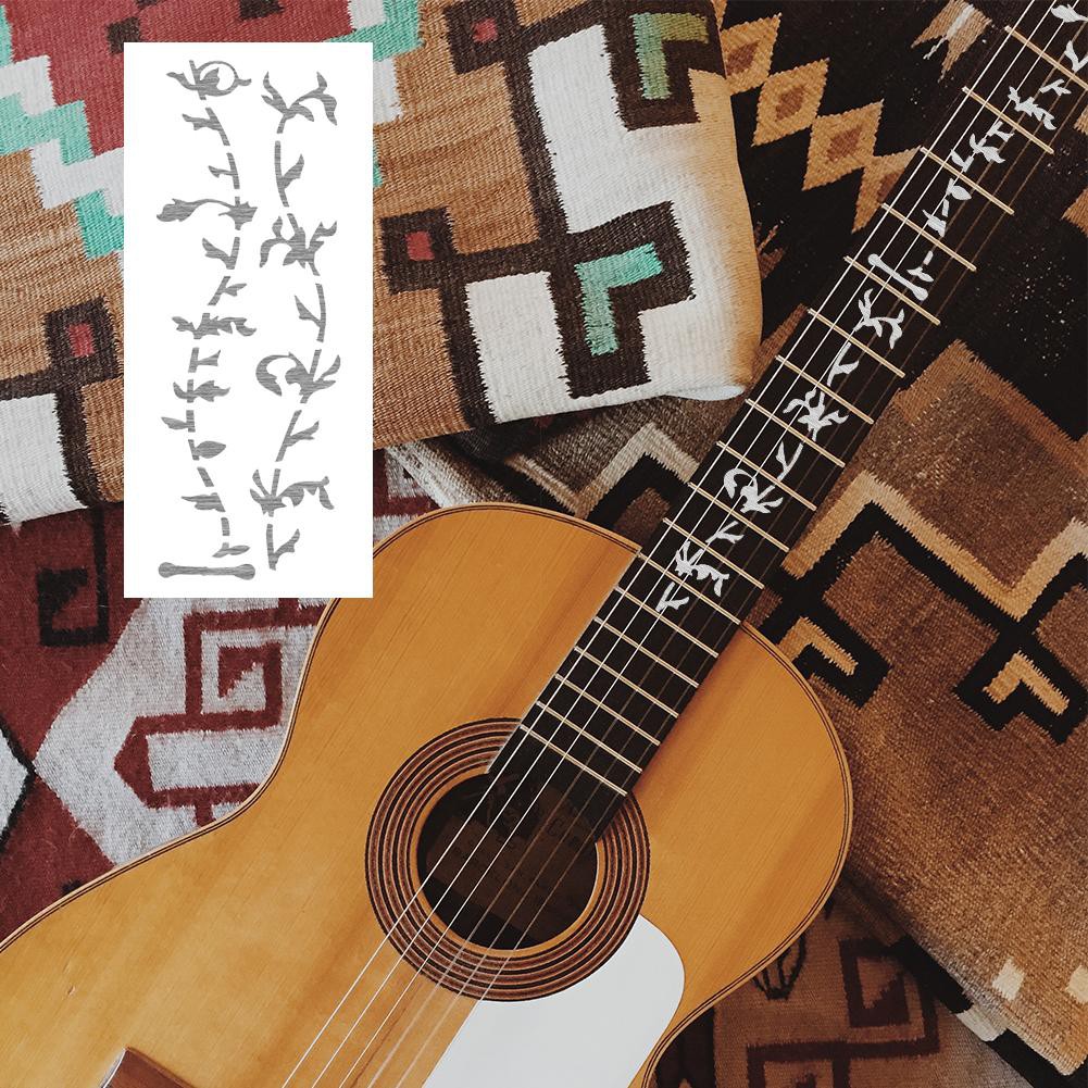 Đề-can dán trang trí cần đàn guitar họa tiết hoa văn tinh tế