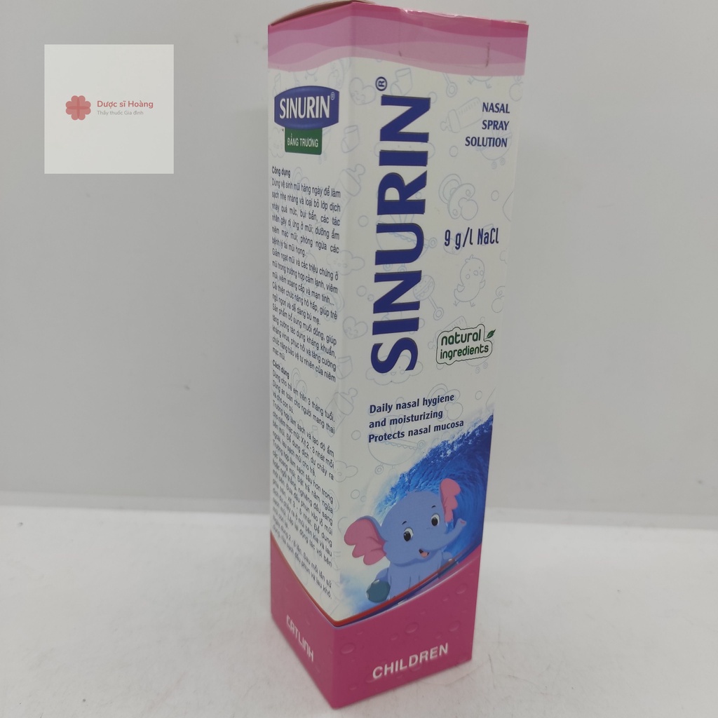 Xịt nước muối biển Sinurin Đẳng trương - 120ml