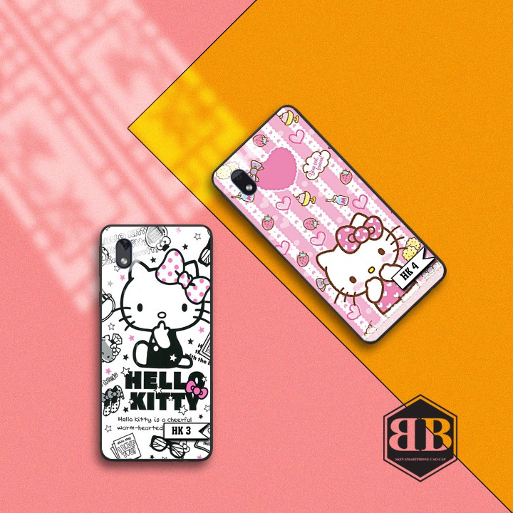 Ốp lưng kính cường lực Samsung Galaxy A01 Core hình hello kitty