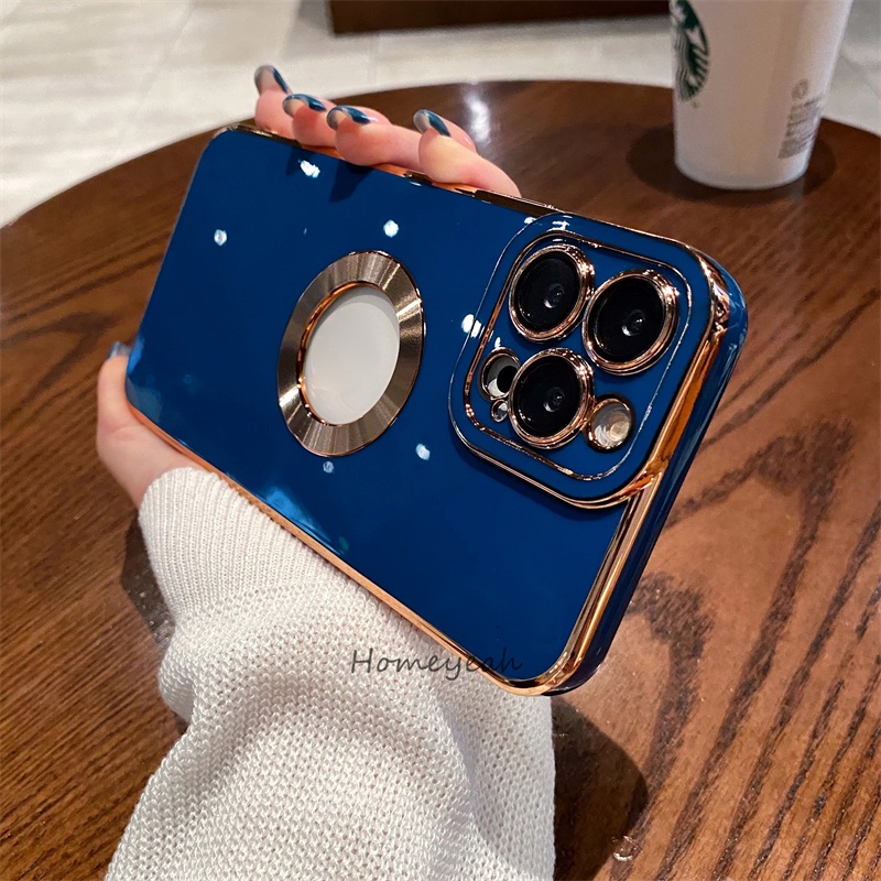 Ốp Điện Thoại Silicon Mềm Chống Sốc Mạ Viền Camera Cho iPhone 11 13 Pro Max 12 mini