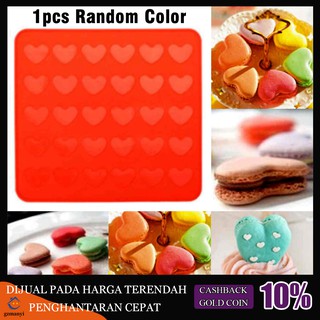 Khuôn Silicone làm bánh Macaron hình trái tim có thể tái sử dụng