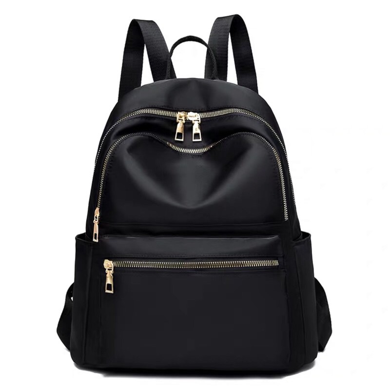 BL40 BALO TRƠN CAO CẤP CHỐNG NƯỚC HAI MÀU ĐỎ ĐEN - BALO THỜI TRANG HỌC SINH - BALO NAM NỮ