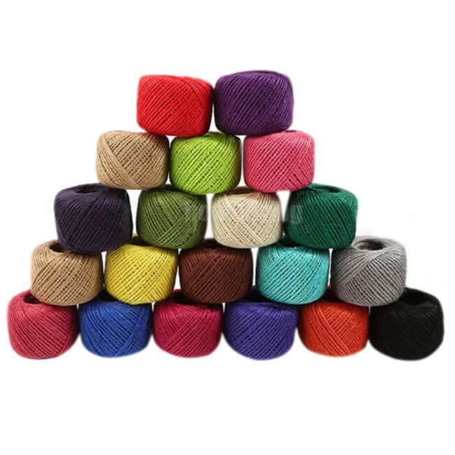 Cuộn 50m dây thừng nhiều làm đồ thủ công tiện dụng