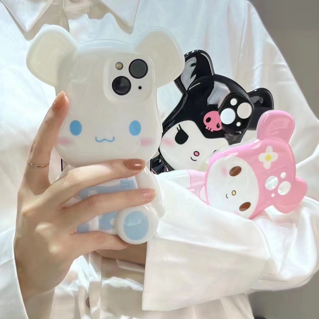 Ốp Điện Thoại Hình Cinnamoroll Kuromi 3D Cho iPhone 14 Pro Max 14 Plus 13 Pro Max 12 Pro Max 11 Pro Max Xs Max XR