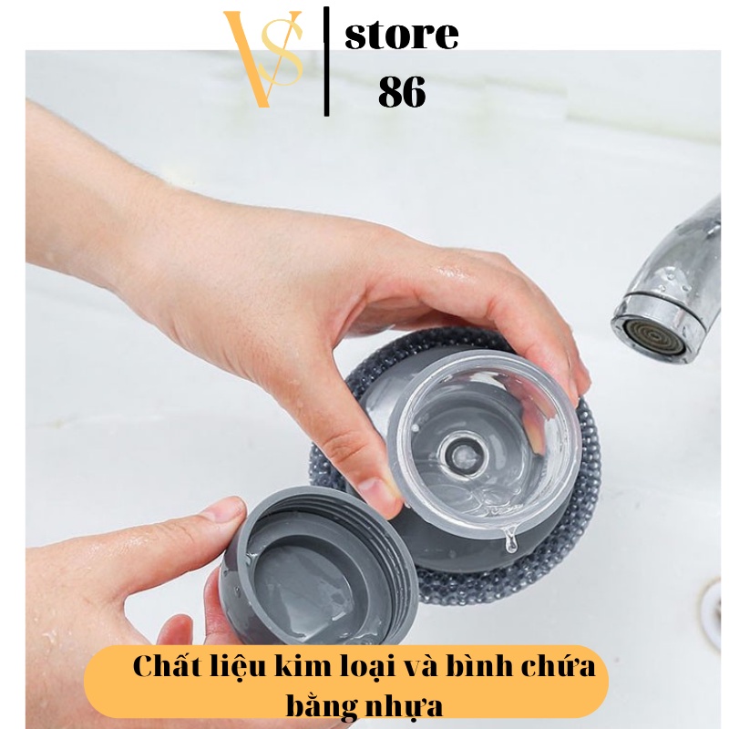 Dụng Cụ Cọ Rửa Đa Năng Cọ Bếp, Cọ Eửa Bát Đĩa Có Bình Chứa Tiện Lợi Cực HOT