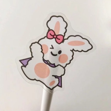 Tờ hình dán họa tiết hoạt hình chất liệu PVC chống nước để trang trí bình nước / điện thoại / sổ tay ST42