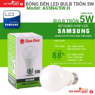 Bóng đèn Led Bulb tròn 5W - A55N4/5W.H