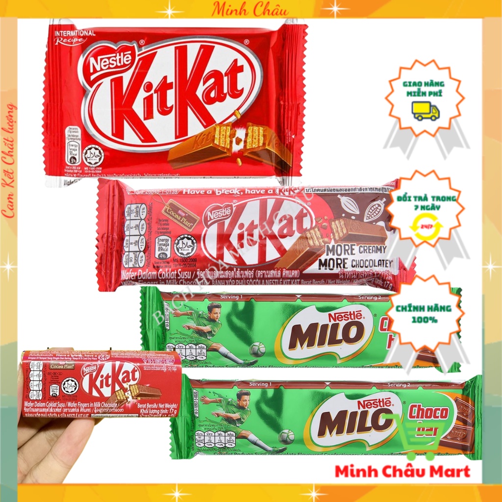 Bánh Nestle KitKat Socola sữa 4F 35g