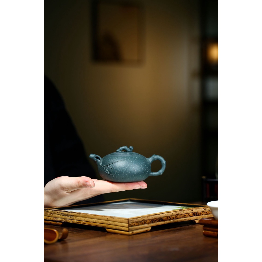 Ấm Tử Sa Nghi Hưng Trúc Hiệp Thiên Viên 160 ml (Lục Nê)