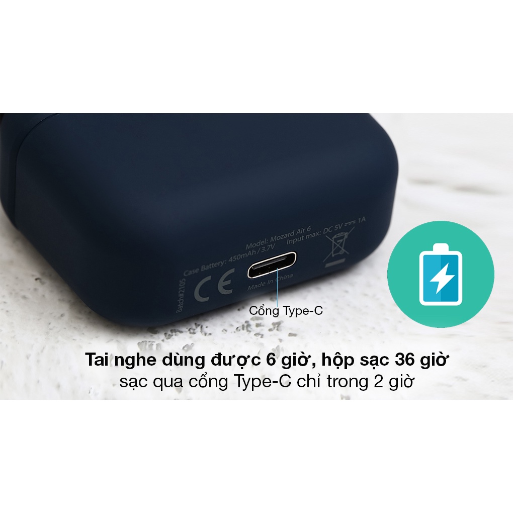 Tai nghe Bluetooth True Wireless Mozard Air 6