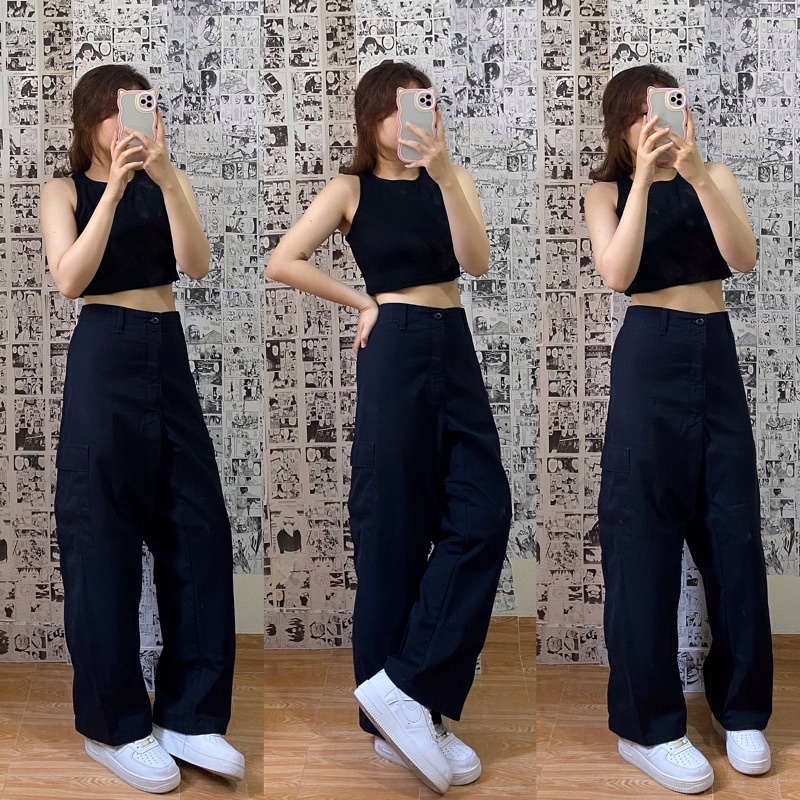 Quần kaki túi hộp cargo pants 2hand