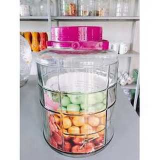Bình ngâm rượu 8 lít nắp tím