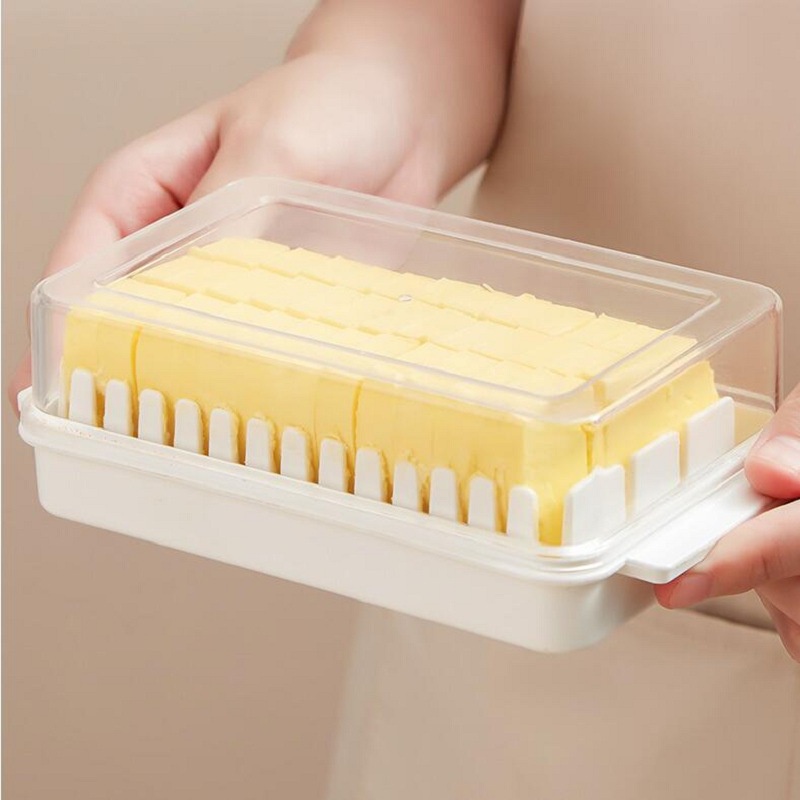 Hộp Nhựa PP Trong Suốt Có Nắp Đậy Đựng Bơ / Phô Mai Tiện Dụng