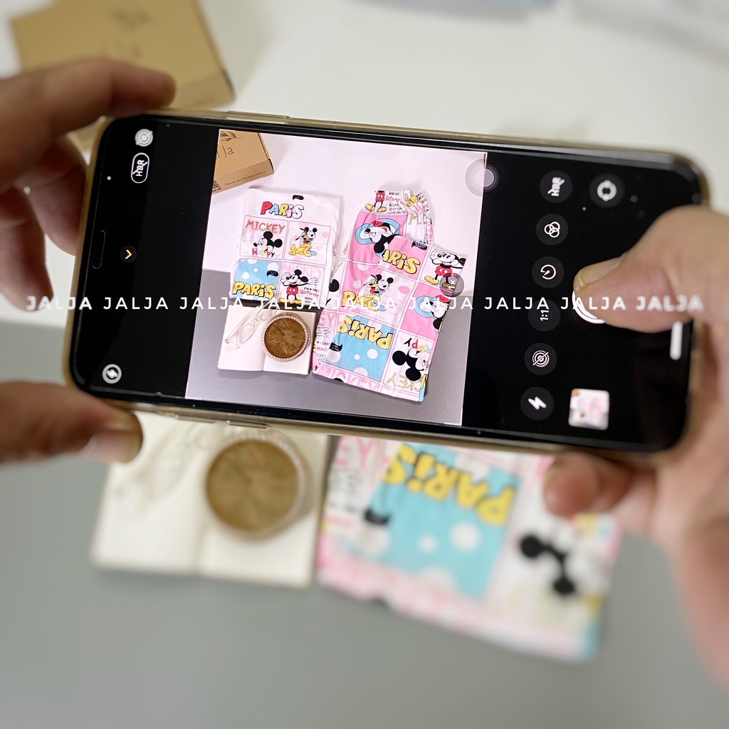 Bộ ngủ mặc nhà cộc tay quần dài đồ bộ họa tiết hoạt hình cute dễ thương chất cotton thun lạnh dáng rộng JALJA Set06 | BigBuy360 - bigbuy360.vn
