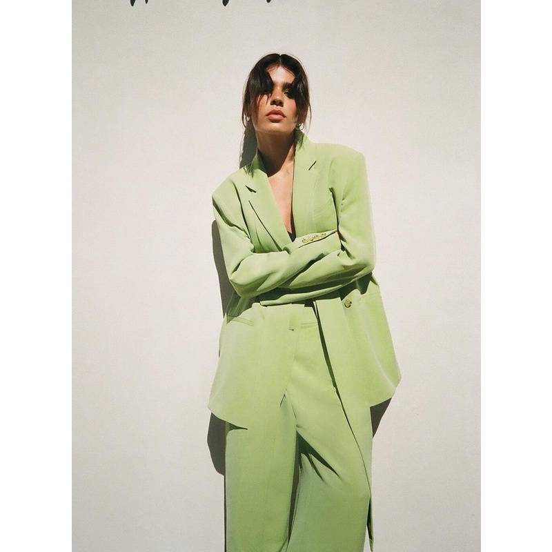 Zara Áo Khoác Vest Phối Thắt Lưng Thời Trang Mùa Xuân Cá Tính2010755 Quần Ống Rộng Lưng Cao Thời Trang Cho Nữ 7385433 | BigBuy360 - bigbuy360.vn