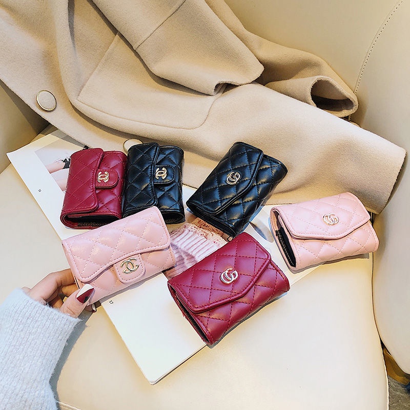 Ví Đựng Thẻ Dáng Ngắn Siêu Mỏng Phong Cách Cổ Điển Thời Trang 2022 Cho Nữ