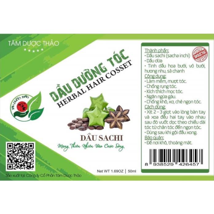 (Bán sỉ) Dầu dưỡng tóc Sachi Tâm Dược Thảo 50ml