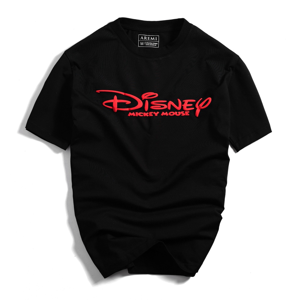 Áo thun nam cổ tròn, T-shirt nam đen in AREMI, chất liệu cotton cao cấp, thiết kế sang trọng ATS0023