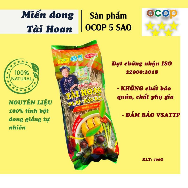 [Chính Hãng - Tài Hoan] Miến dong ngon - Đặc sản bắc kạn - Miến tài hoan 5 sao OCOP |Hàng loại 1