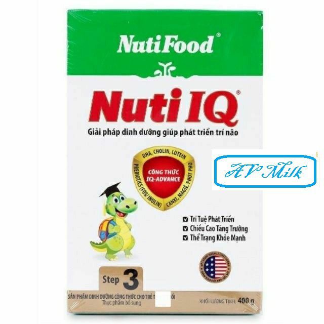 Sữa NUTI IQ 3  hộp giấy 400g