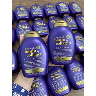 Cặp dầu gội + xả biotin & collagen tím chính hãng
